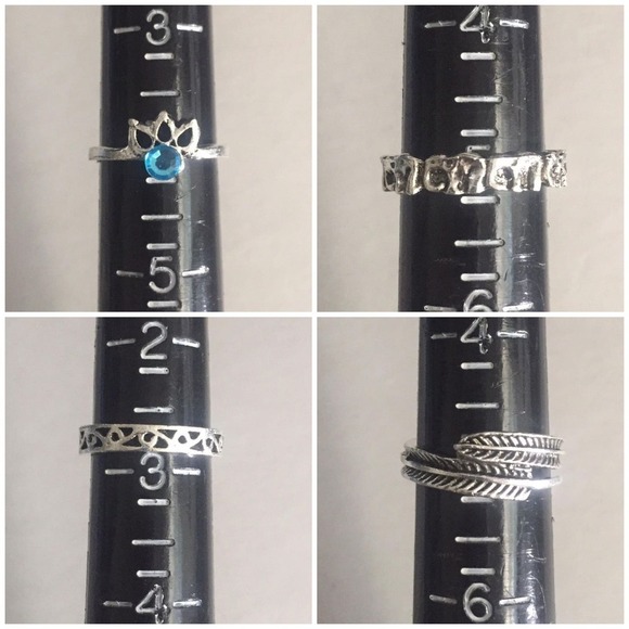 12 Piece Tribal Elephant Midi Ring Set - Picture 5 of 7